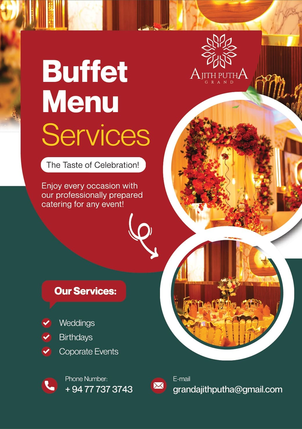 Banquet Menu – Page 1