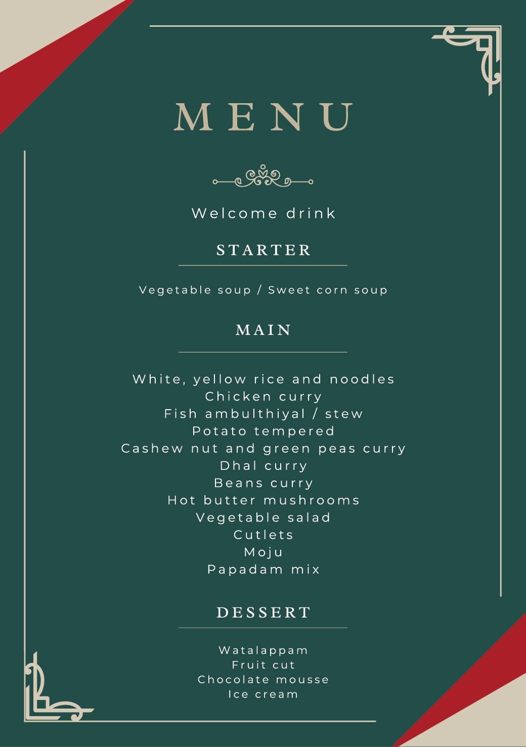 Banquet Menu – Page 4